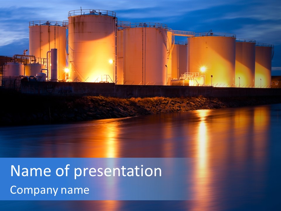 Factory Fuel View PowerPoint Template