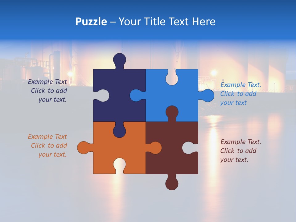 Factory Fuel View PowerPoint Template