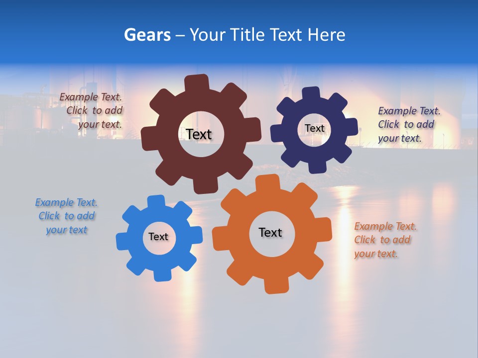 Factory Fuel View PowerPoint Template