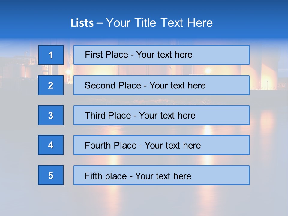 Factory Fuel View PowerPoint Template