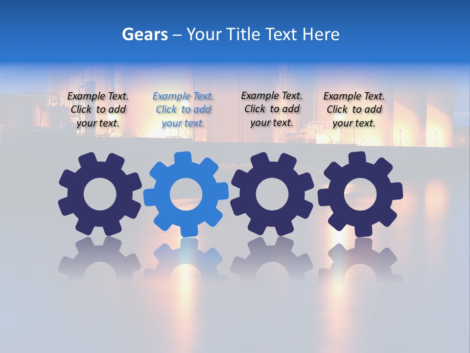 Factory Fuel View PowerPoint Template