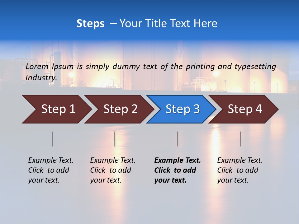 Factory Fuel View PowerPoint Template