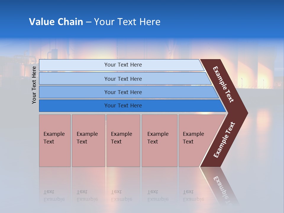 Factory Fuel View PowerPoint Template