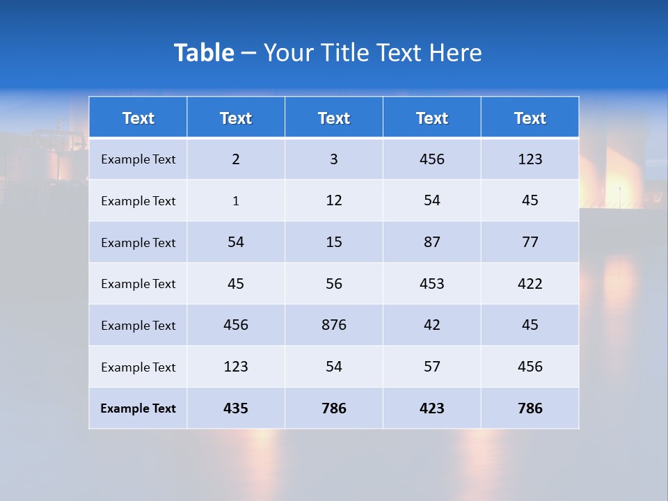 Factory Fuel View PowerPoint Template