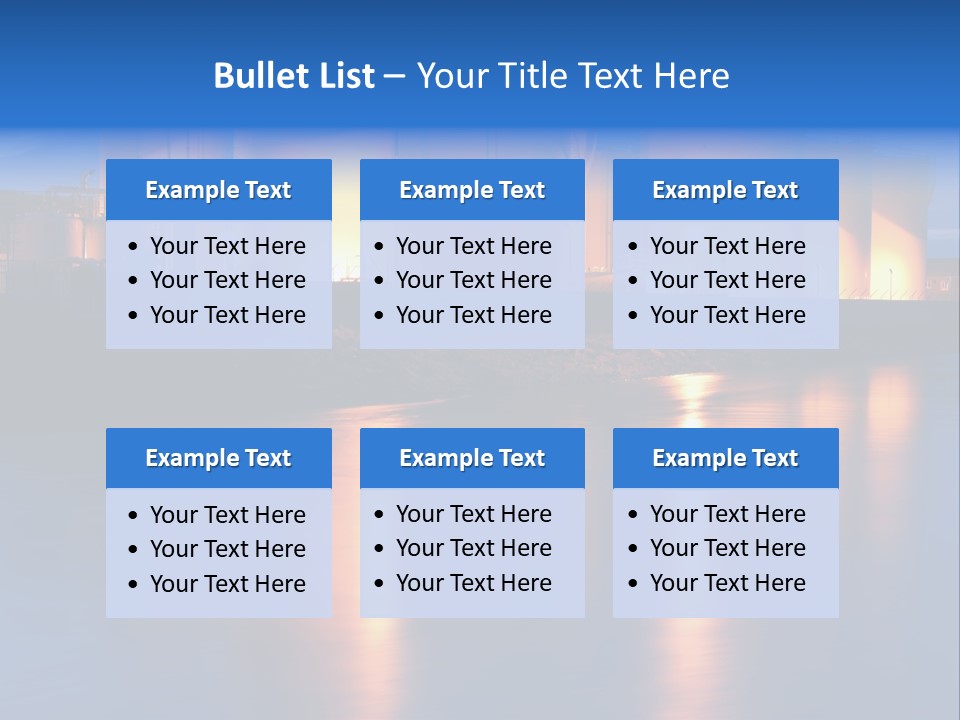 Factory Fuel View PowerPoint Template