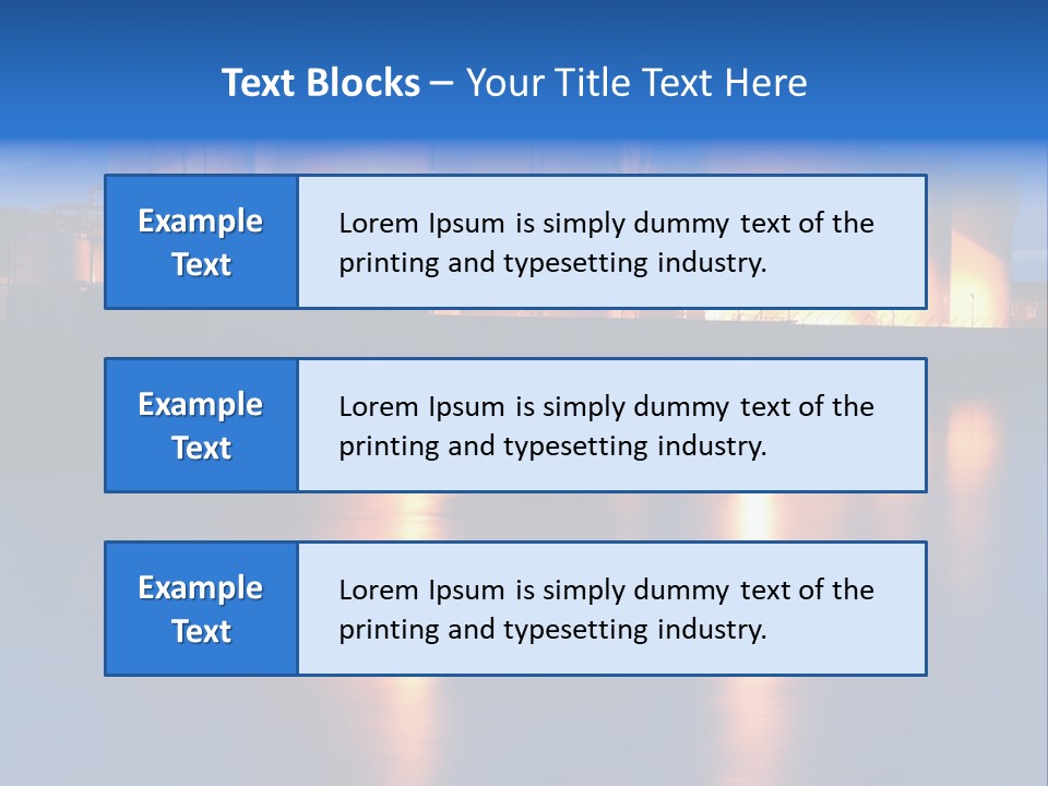 Factory Fuel View PowerPoint Template