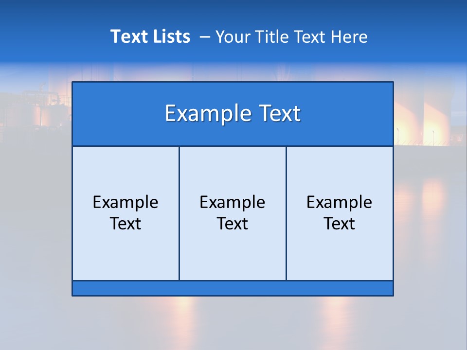Factory Fuel View PowerPoint Template