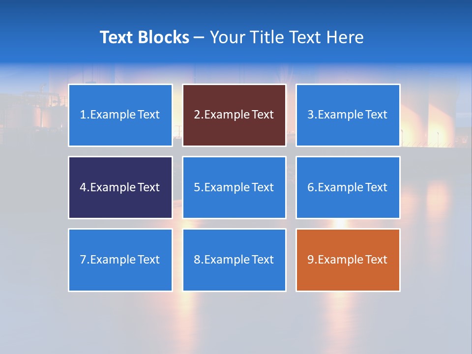 Factory Fuel View PowerPoint Template