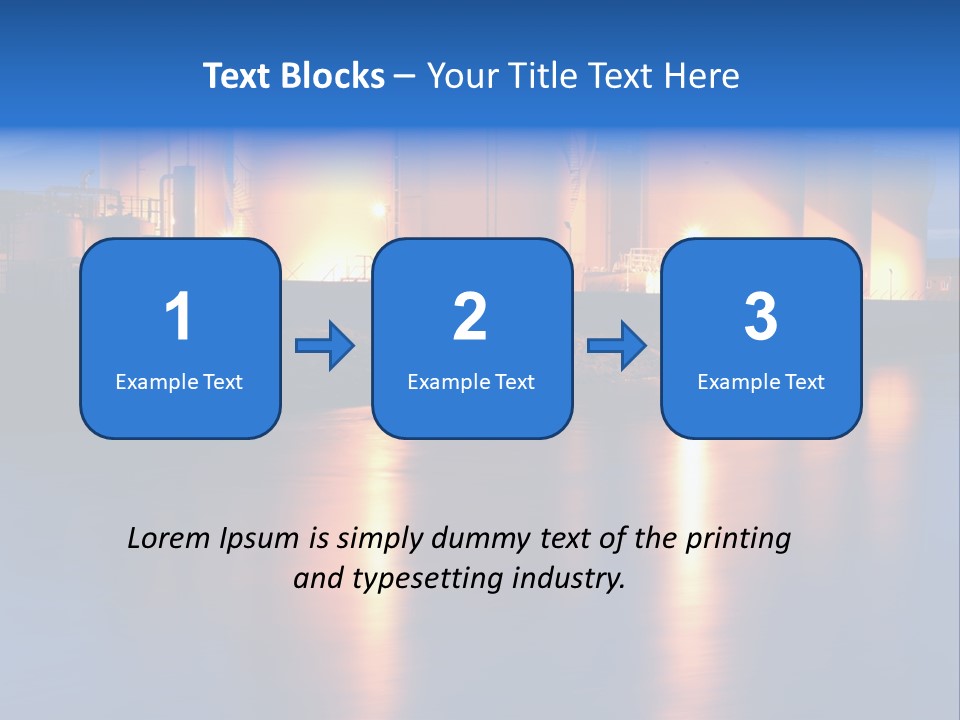Factory Fuel View PowerPoint Template