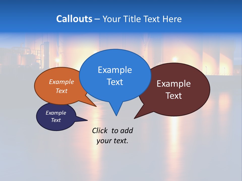 Factory Fuel View PowerPoint Template