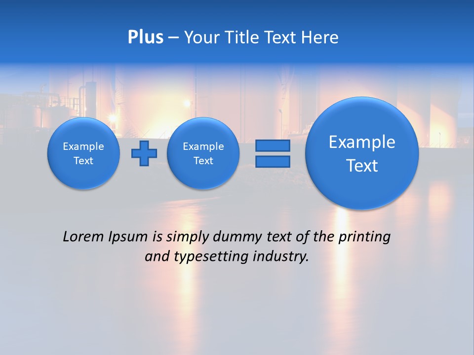 Factory Fuel View PowerPoint Template
