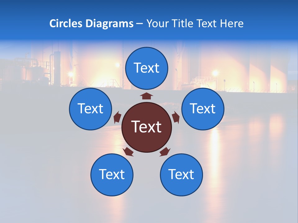 Factory Fuel View PowerPoint Template