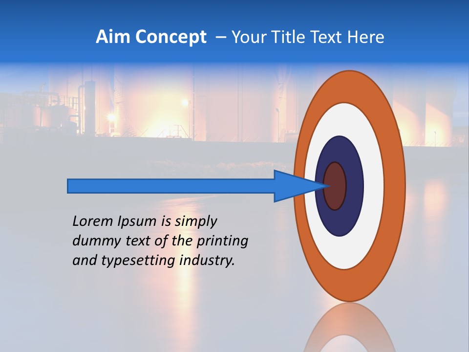 Factory Fuel View PowerPoint Template
