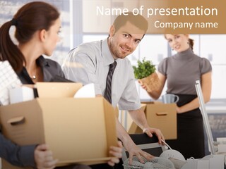 Satisfied Casual Boxes PowerPoint Template