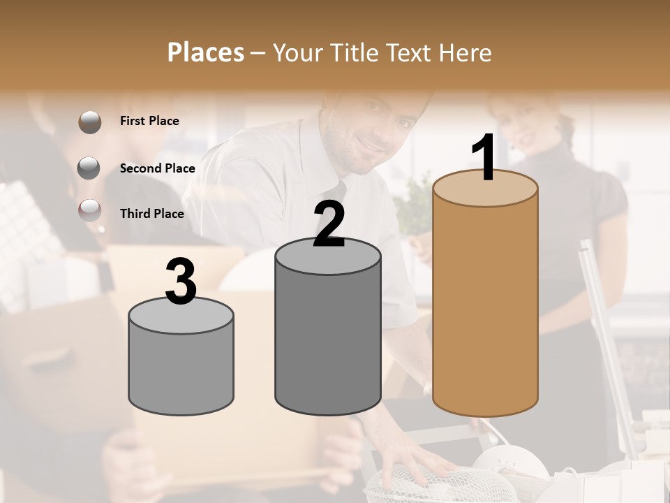 Satisfied Casual Boxes PowerPoint Template
