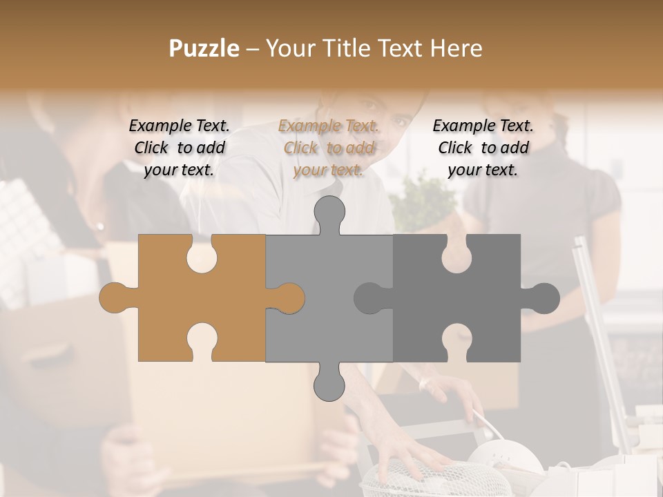 Satisfied Casual Boxes PowerPoint Template