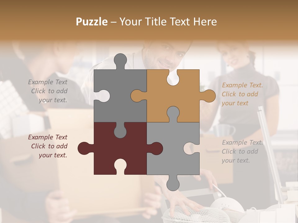 Satisfied Casual Boxes PowerPoint Template