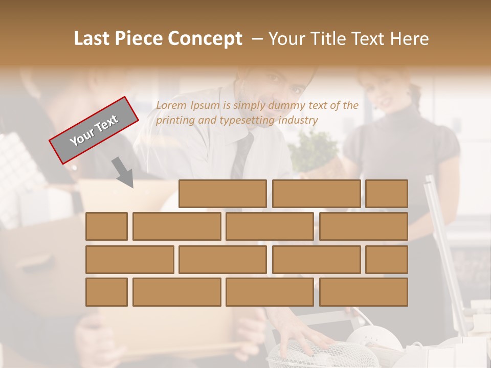 Satisfied Casual Boxes PowerPoint Template