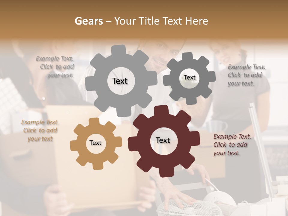 Satisfied Casual Boxes PowerPoint Template