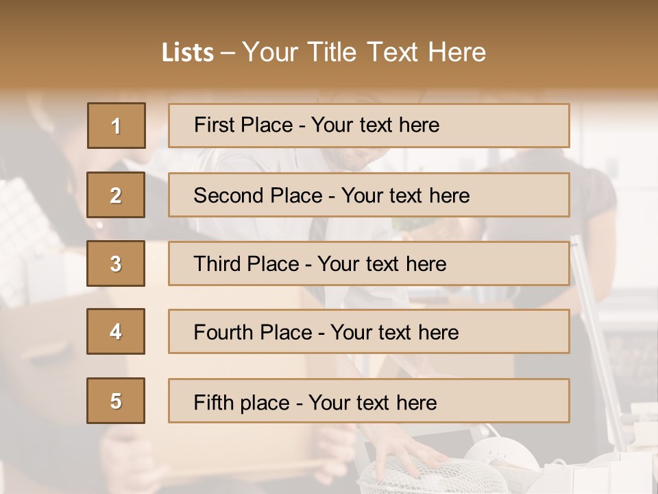 Satisfied Casual Boxes PowerPoint Template