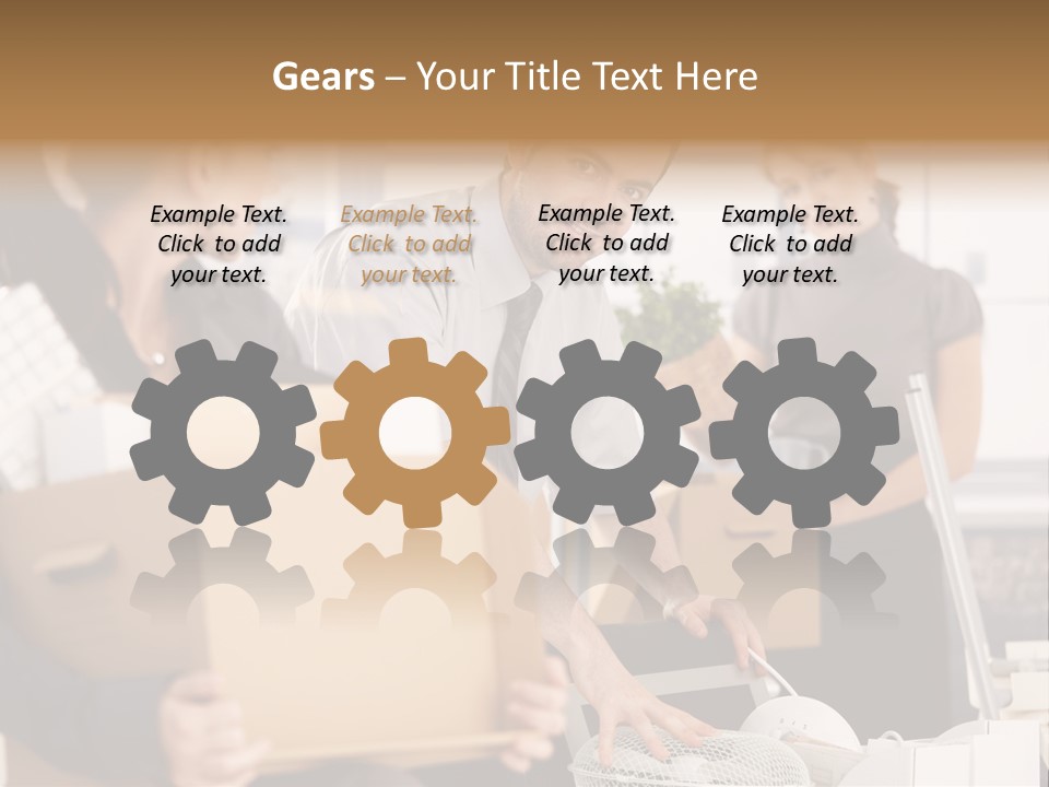 Satisfied Casual Boxes PowerPoint Template