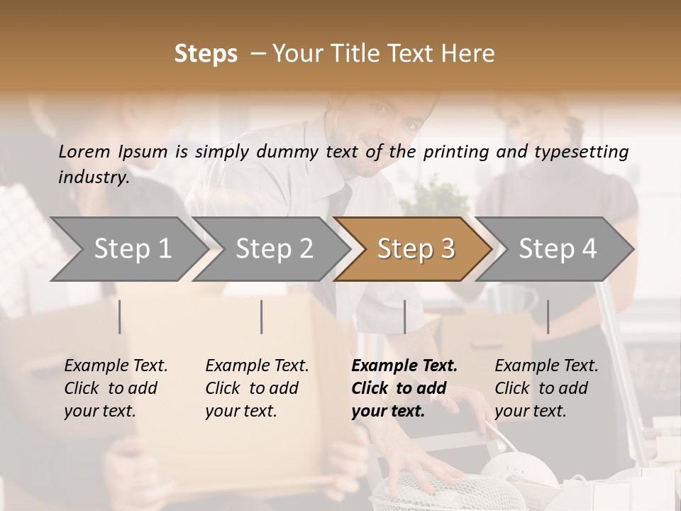 Satisfied Casual Boxes PowerPoint Template