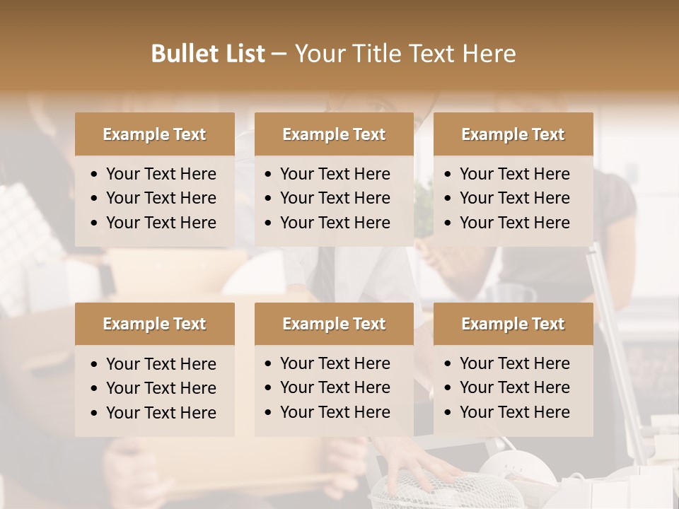 Satisfied Casual Boxes PowerPoint Template