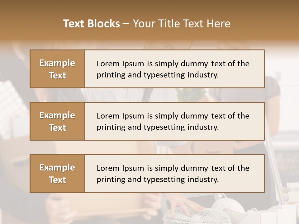 Satisfied Casual Boxes PowerPoint Template