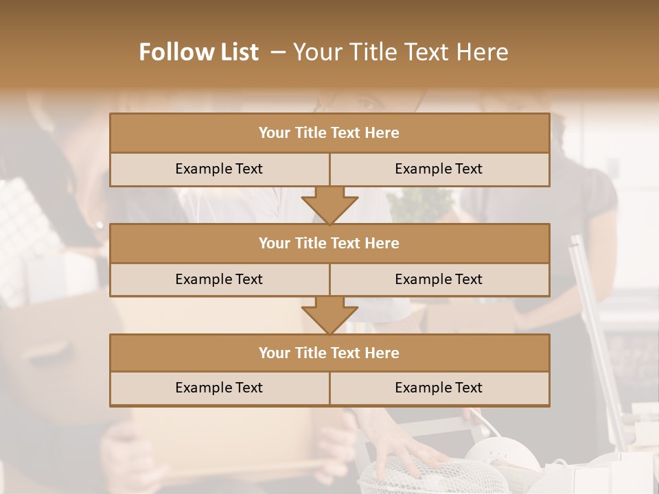 Satisfied Casual Boxes PowerPoint Template