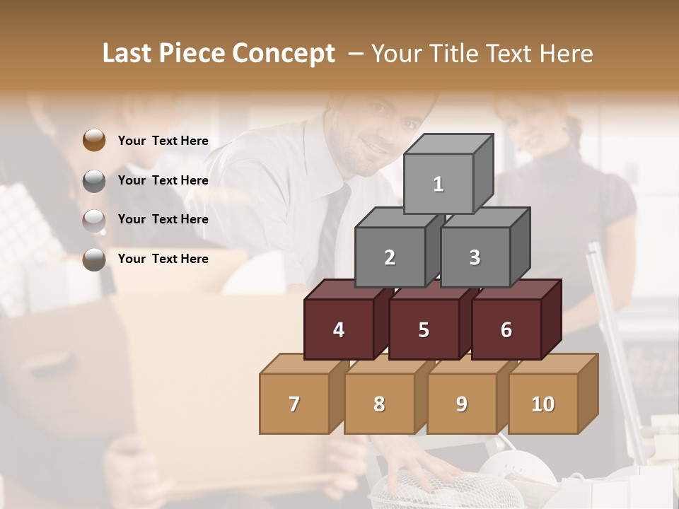 Satisfied Casual Boxes PowerPoint Template