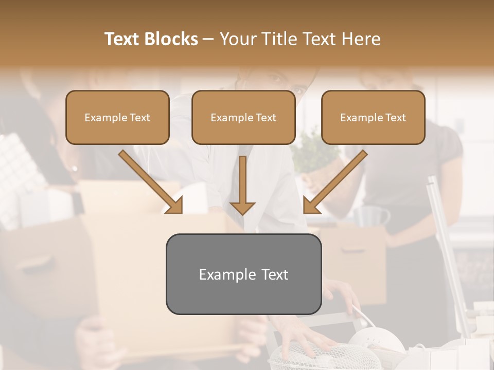 Satisfied Casual Boxes PowerPoint Template