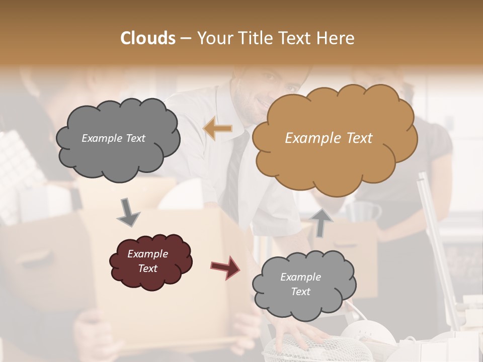 Satisfied Casual Boxes PowerPoint Template