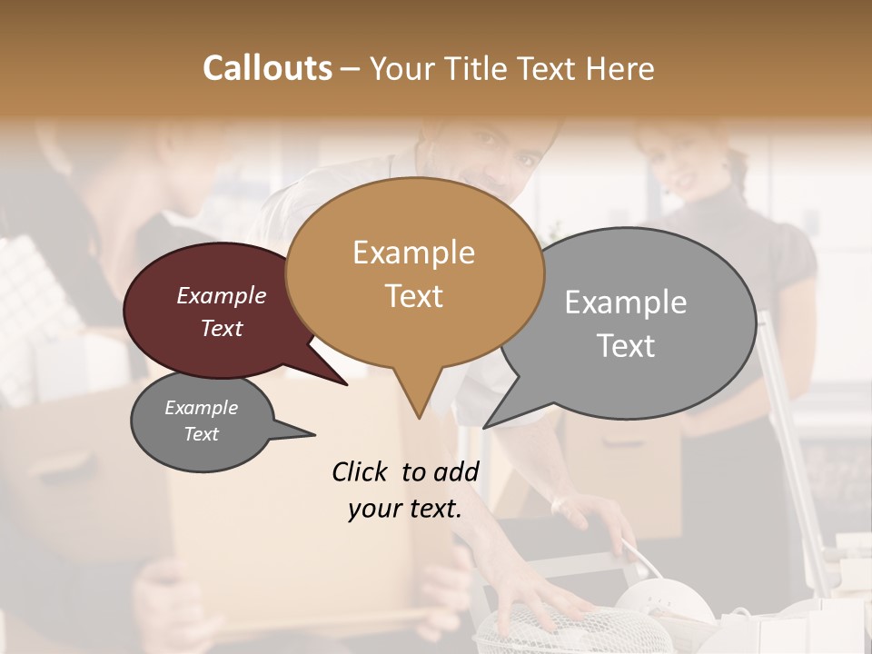 Satisfied Casual Boxes PowerPoint Template