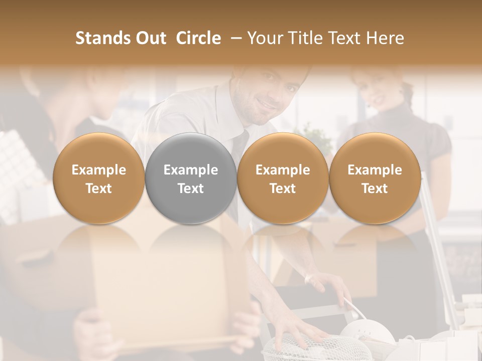 Satisfied Casual Boxes PowerPoint Template