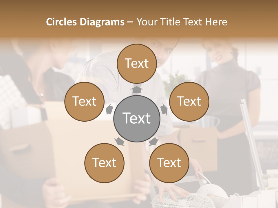Satisfied Casual Boxes PowerPoint Template