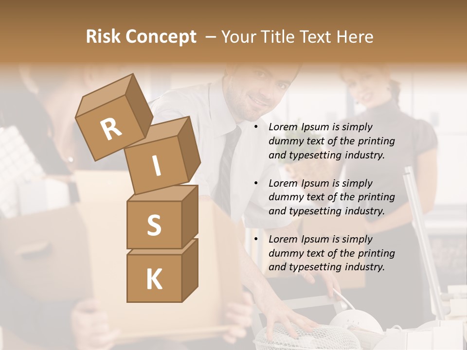 Satisfied Casual Boxes PowerPoint Template