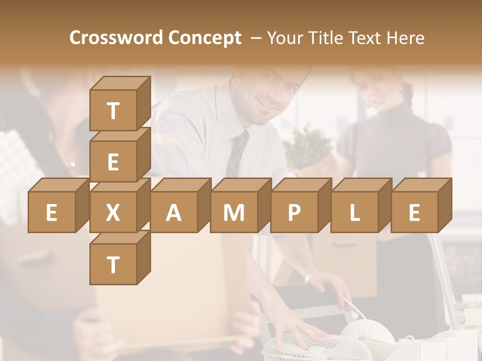 Satisfied Casual Boxes PowerPoint Template