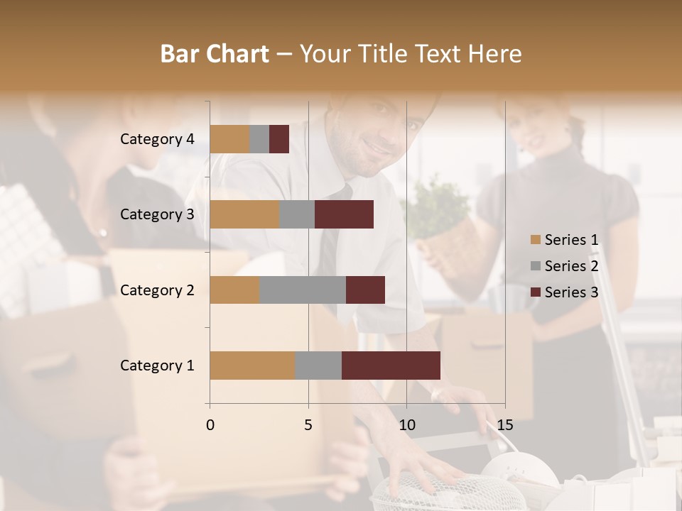 Satisfied Casual Boxes PowerPoint Template