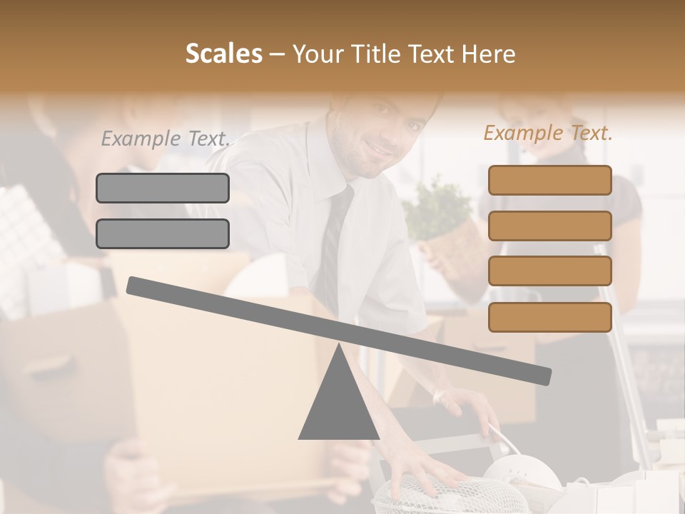 Satisfied Casual Boxes PowerPoint Template