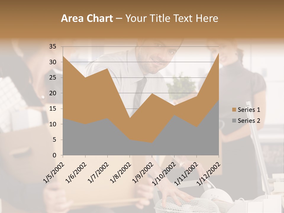 Satisfied Casual Boxes PowerPoint Template