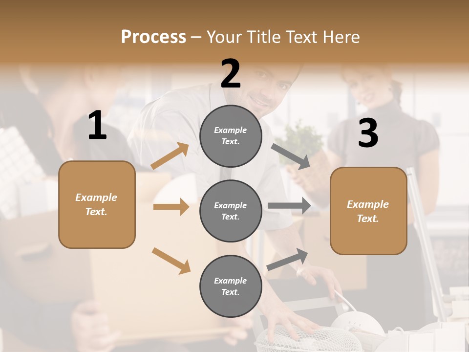 Satisfied Casual Boxes PowerPoint Template