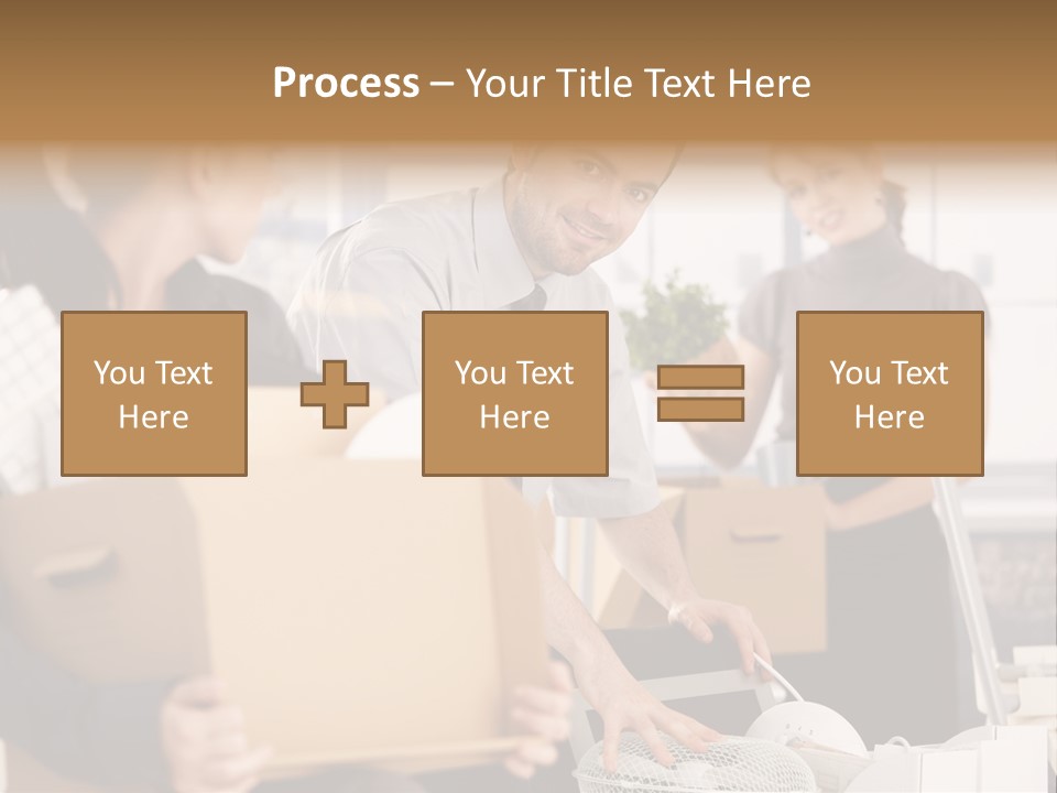Satisfied Casual Boxes PowerPoint Template
