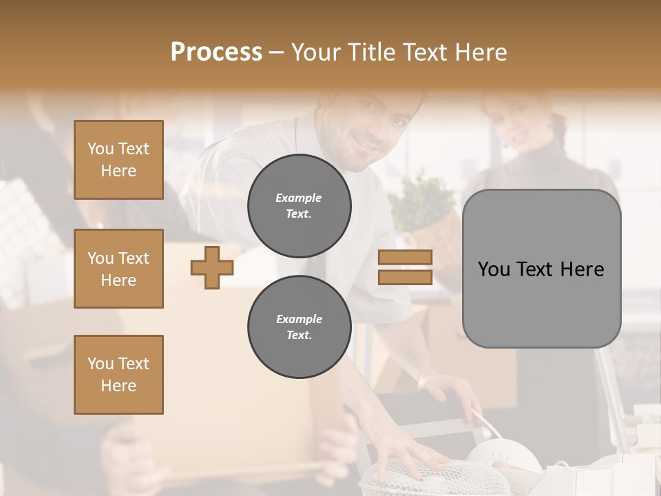 Satisfied Casual Boxes PowerPoint Template