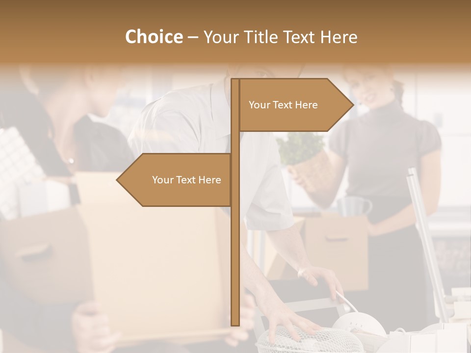 Satisfied Casual Boxes PowerPoint Template