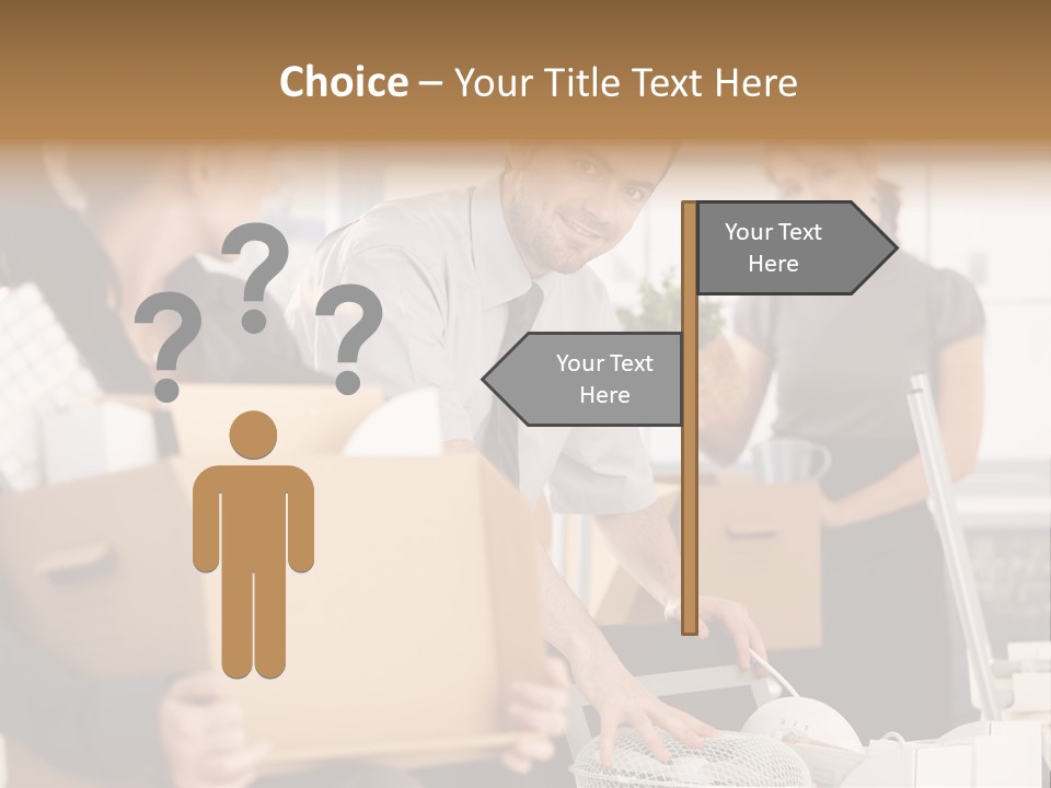 Satisfied Casual Boxes PowerPoint Template