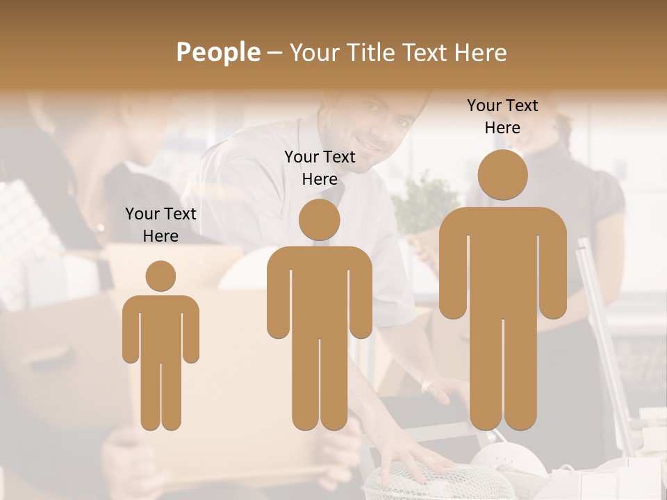 Satisfied Casual Boxes PowerPoint Template