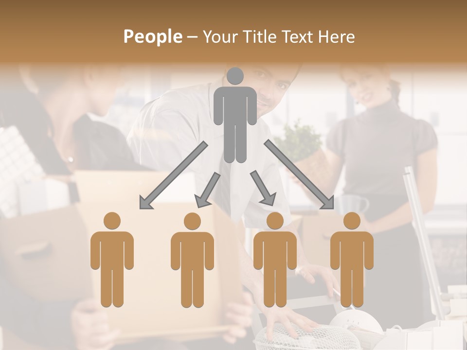 Satisfied Casual Boxes PowerPoint Template