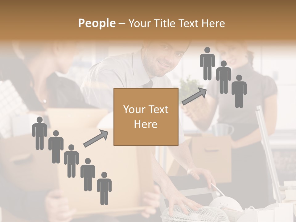 Satisfied Casual Boxes PowerPoint Template