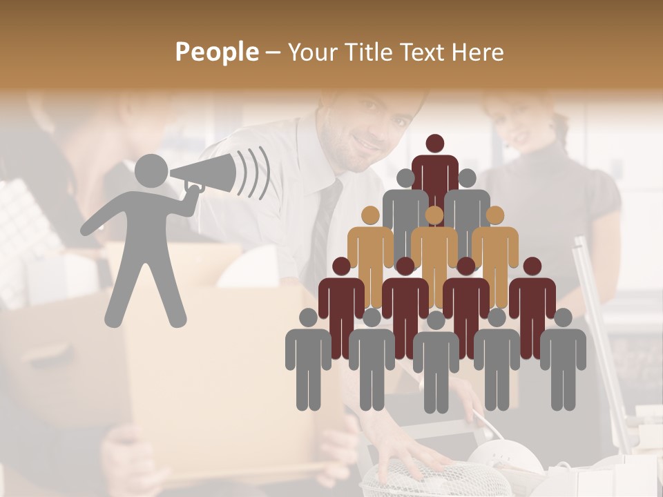 Satisfied Casual Boxes PowerPoint Template