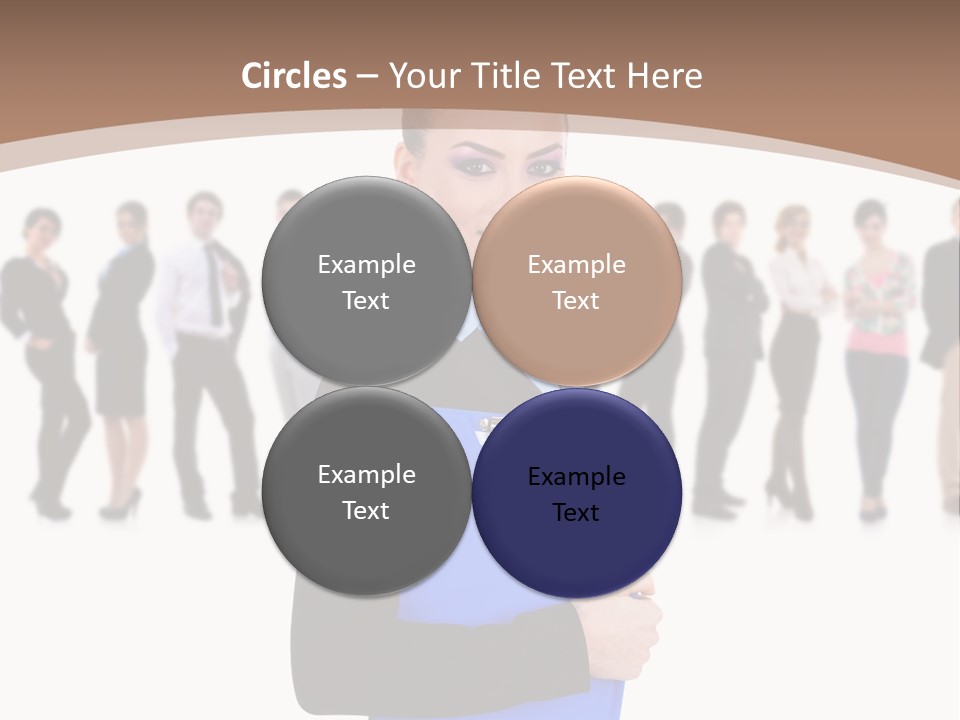 Isolated Teamwork Employment PowerPoint Template